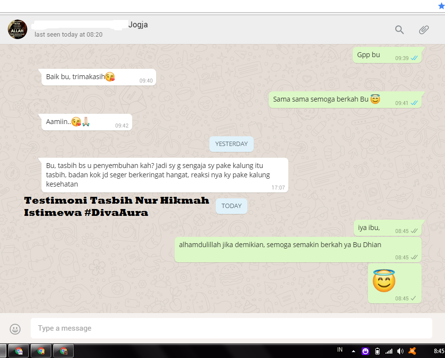 testimoni Tasbih nurhikmah